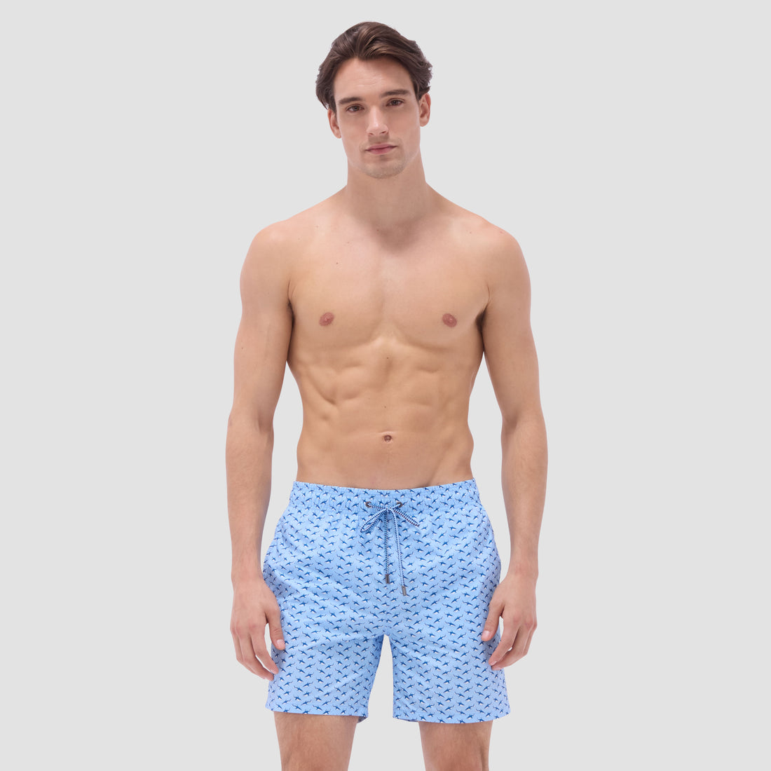 Cosmo Fish Print Swim Trunks