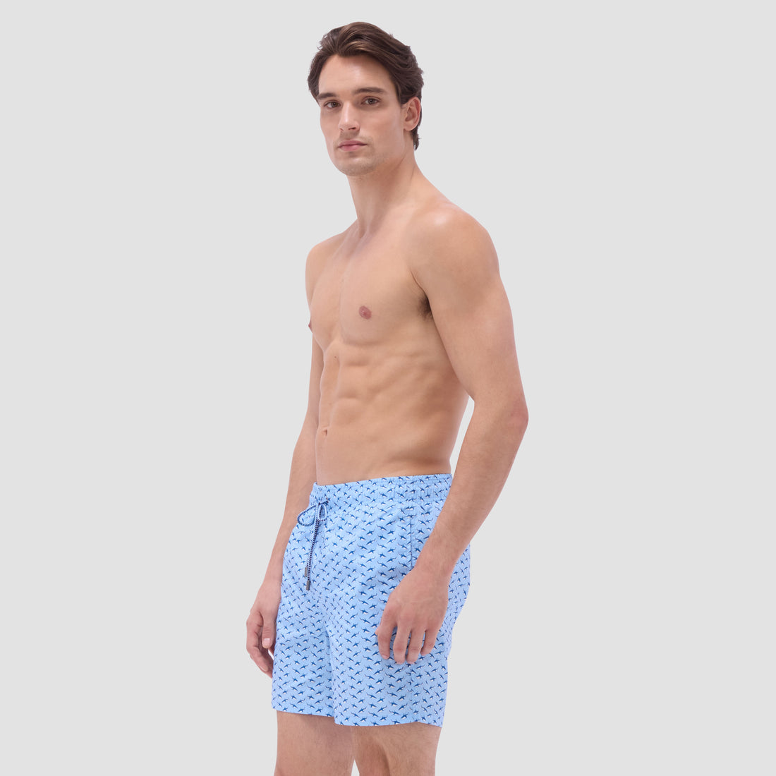 Cosmo Fish Print Swim Trunks