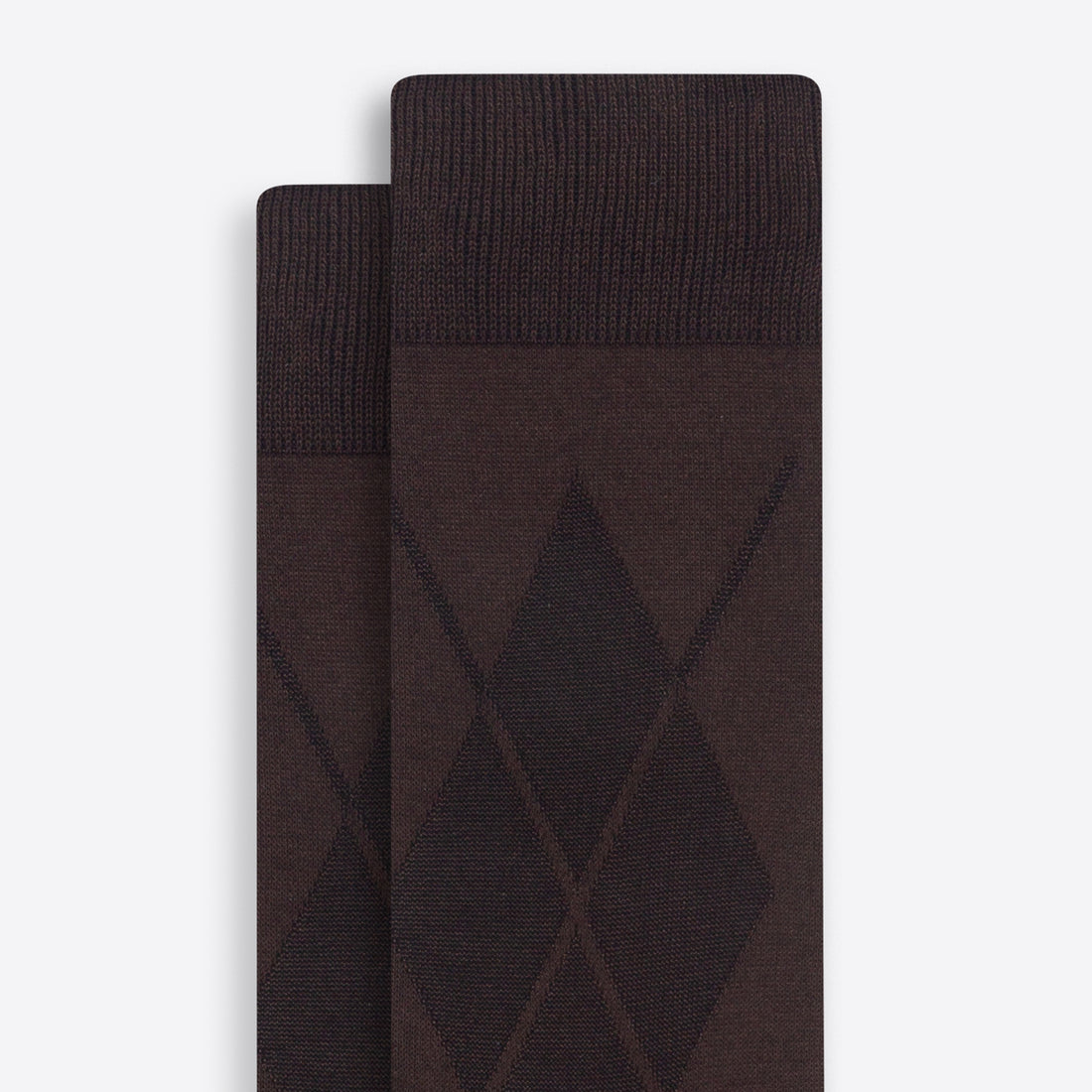 Tonal Argyle Mid-Calf Socks