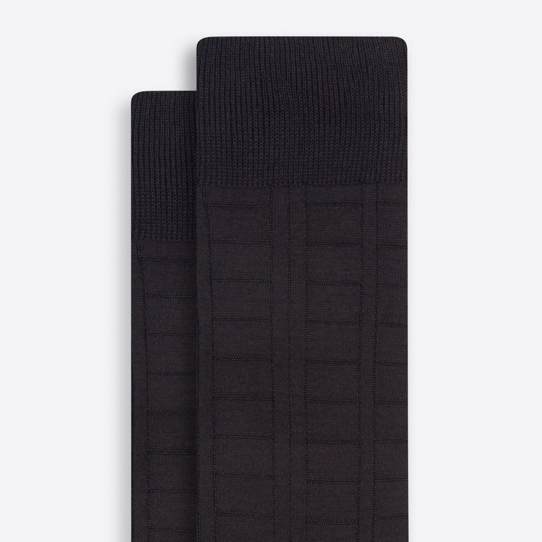 Raised Rib Stripe Mid-Calf Socks