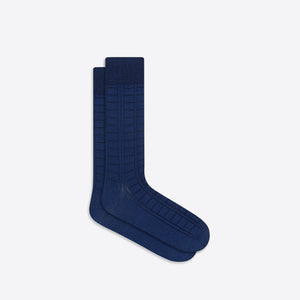 Sergio Tonal Check Mid-Calf Socks