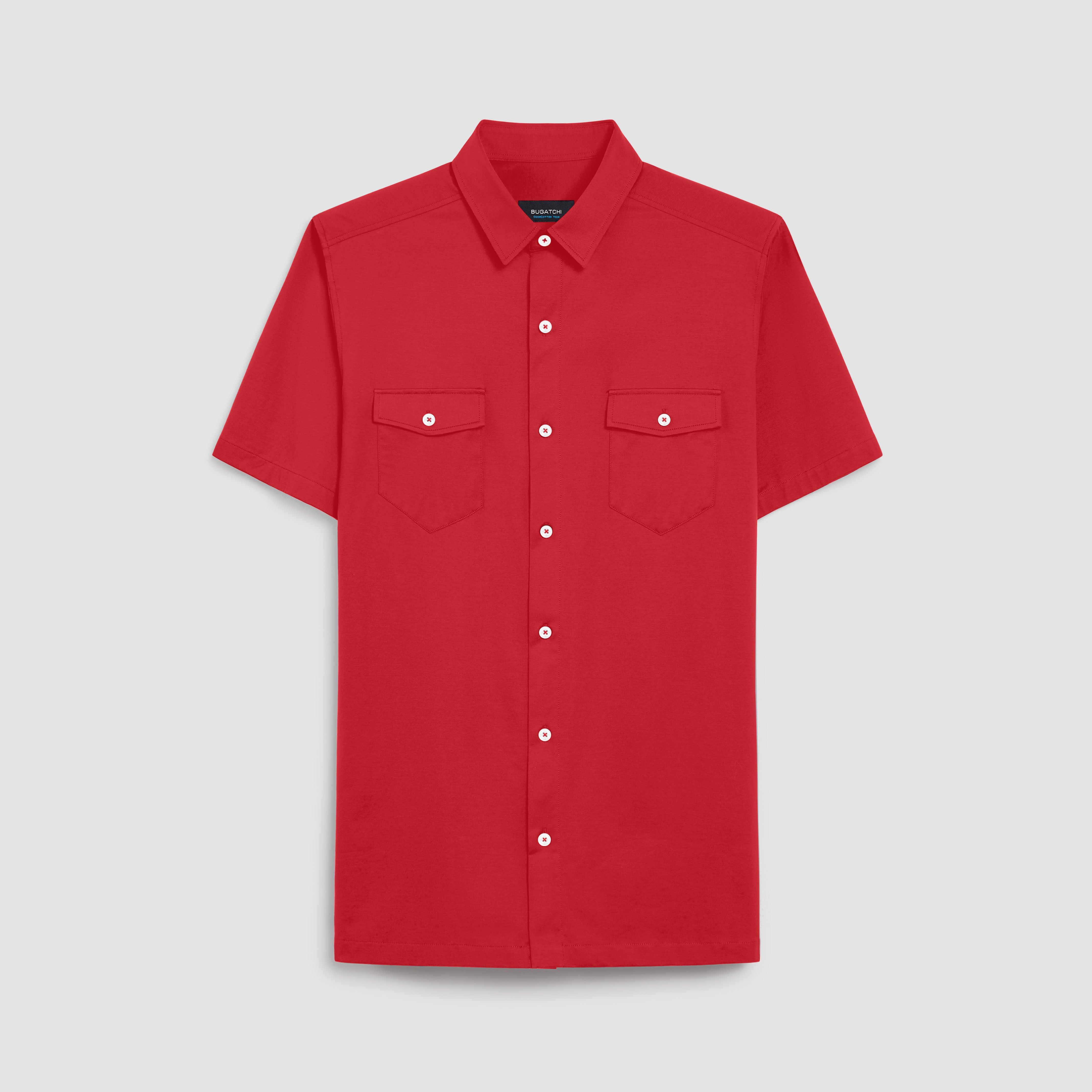 Peter Solid OoohCotton Short Sleeve Shirt – BUGATCHI