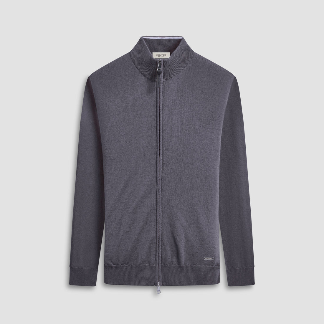 Super Merino Mock Neck Full Zip Sweater