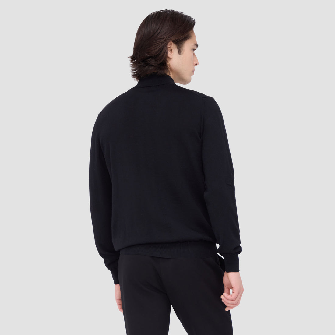 Super Merino Mock Neck Full Zip Sweater