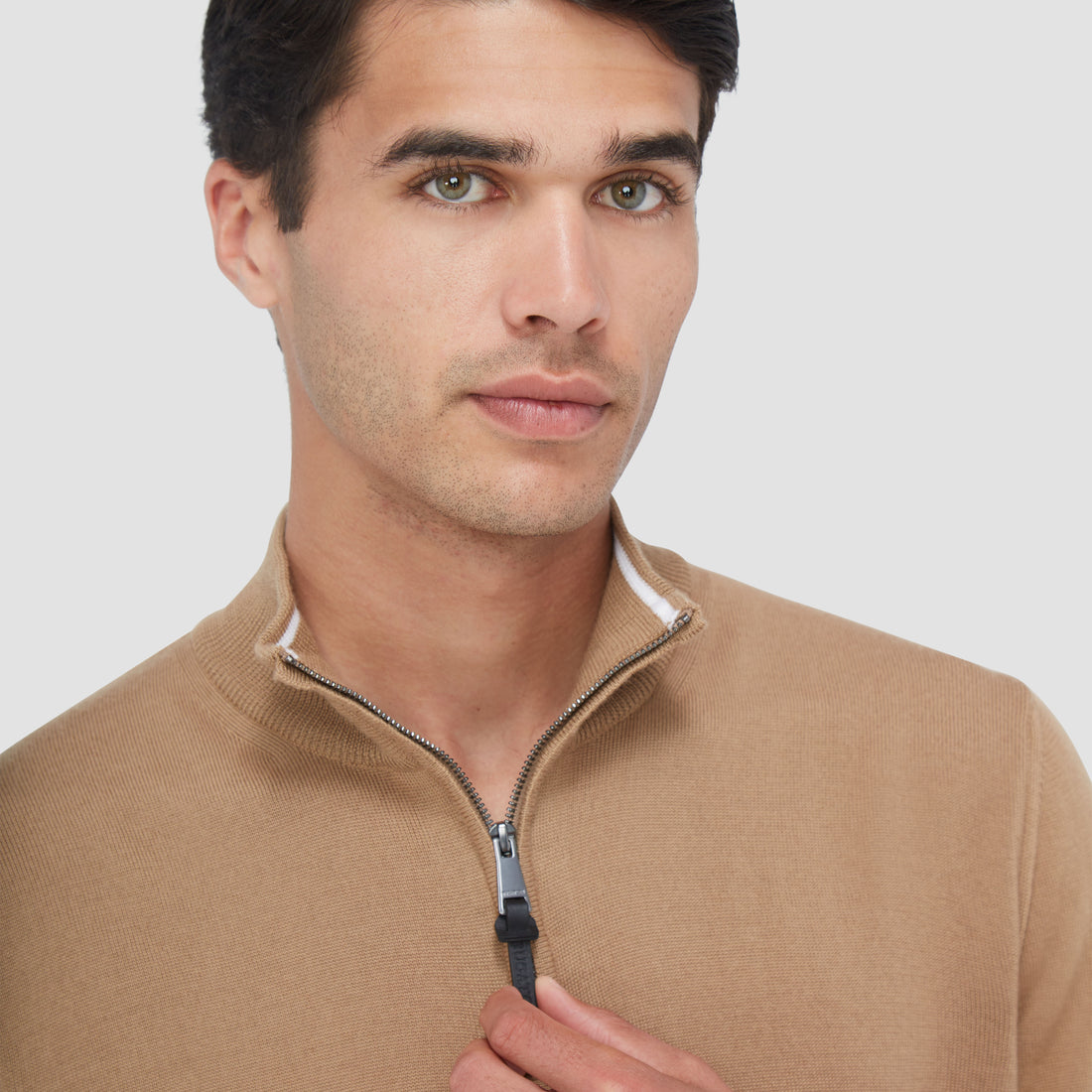 Spencer Quarter Zip Super Merino Sweater