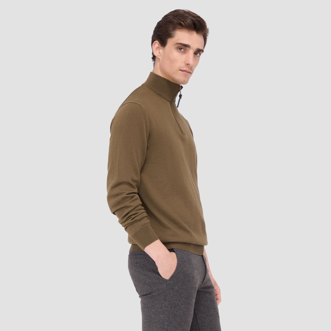 Spencer Quarter-Zip Super Merino Sweater