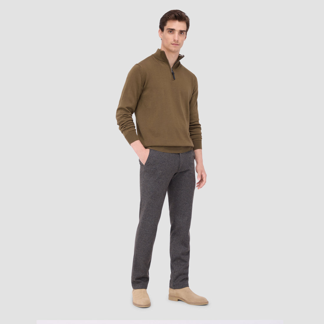 Spencer Quarter-Zip Super Merino Sweater