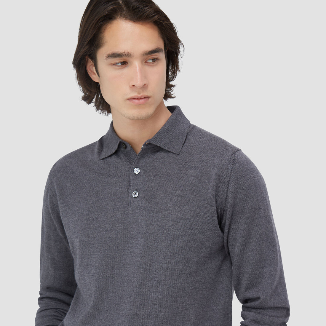 Massimo Super Merino Polo Sweater