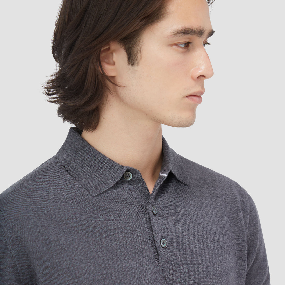 Massimo Super Merino Polo Sweater