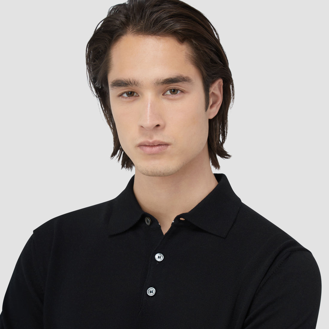 Massimo Super Merino Polo Sweater