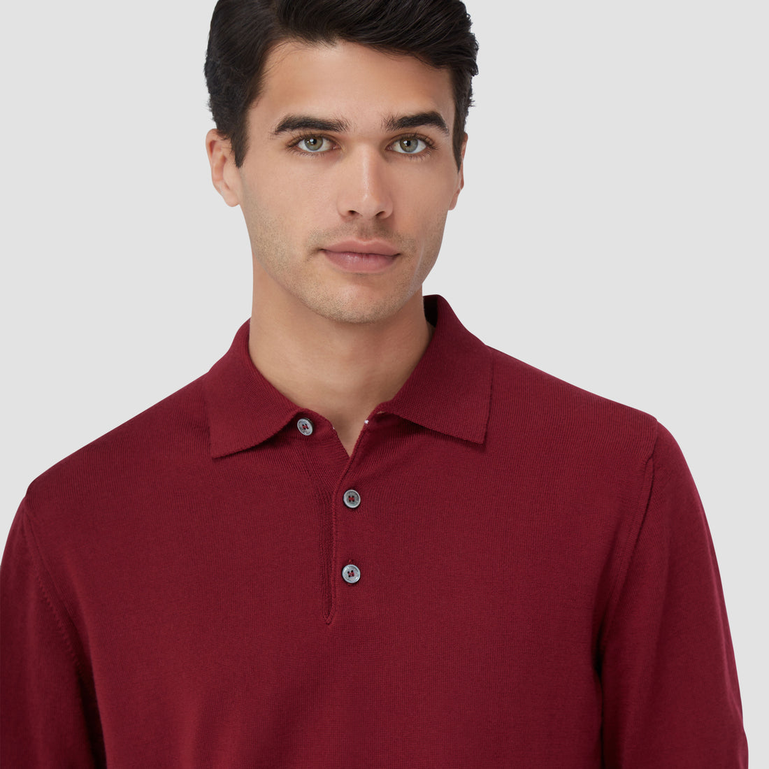 Massimo Super Merino Polo Sweater