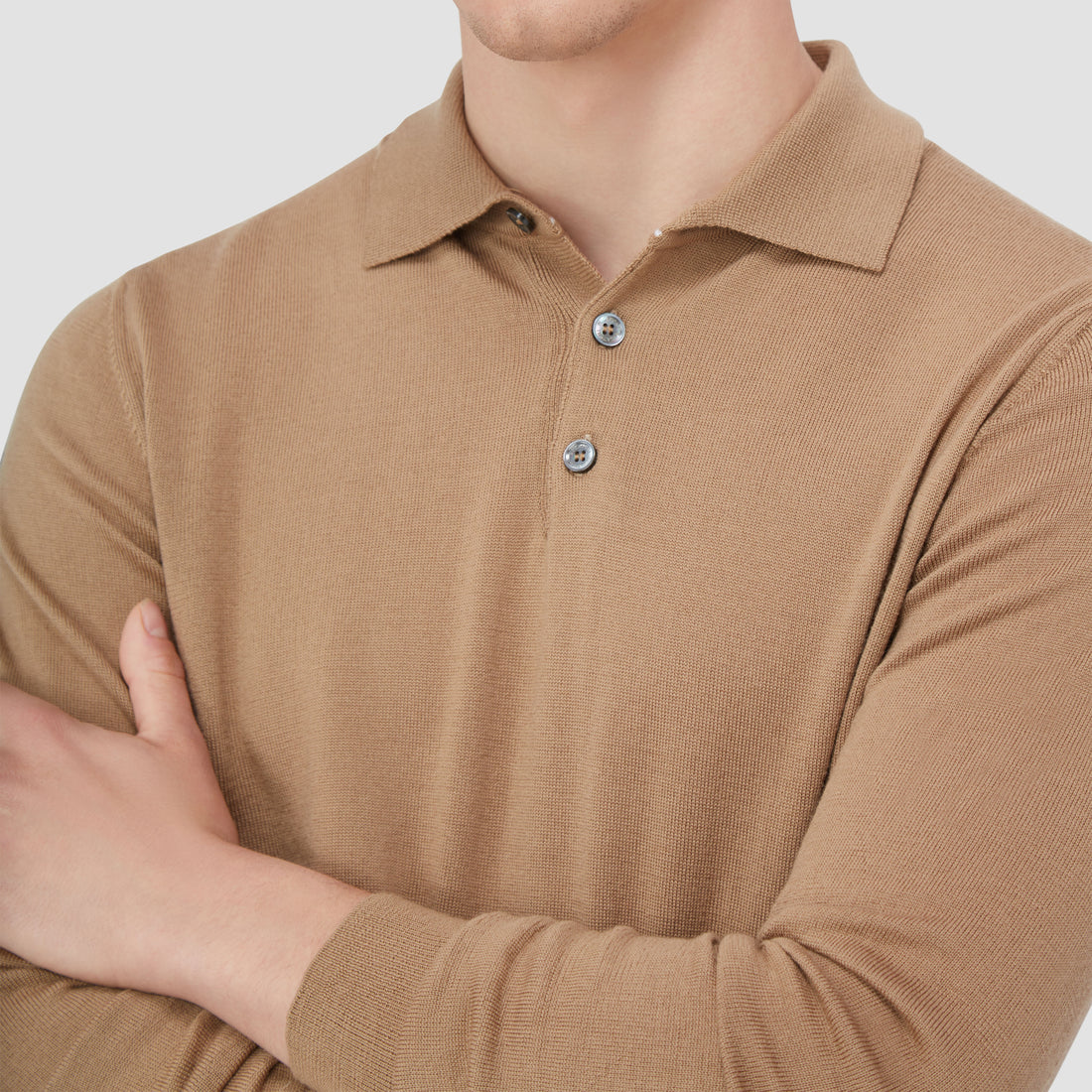 Massimo Super Merino Polo Sweater