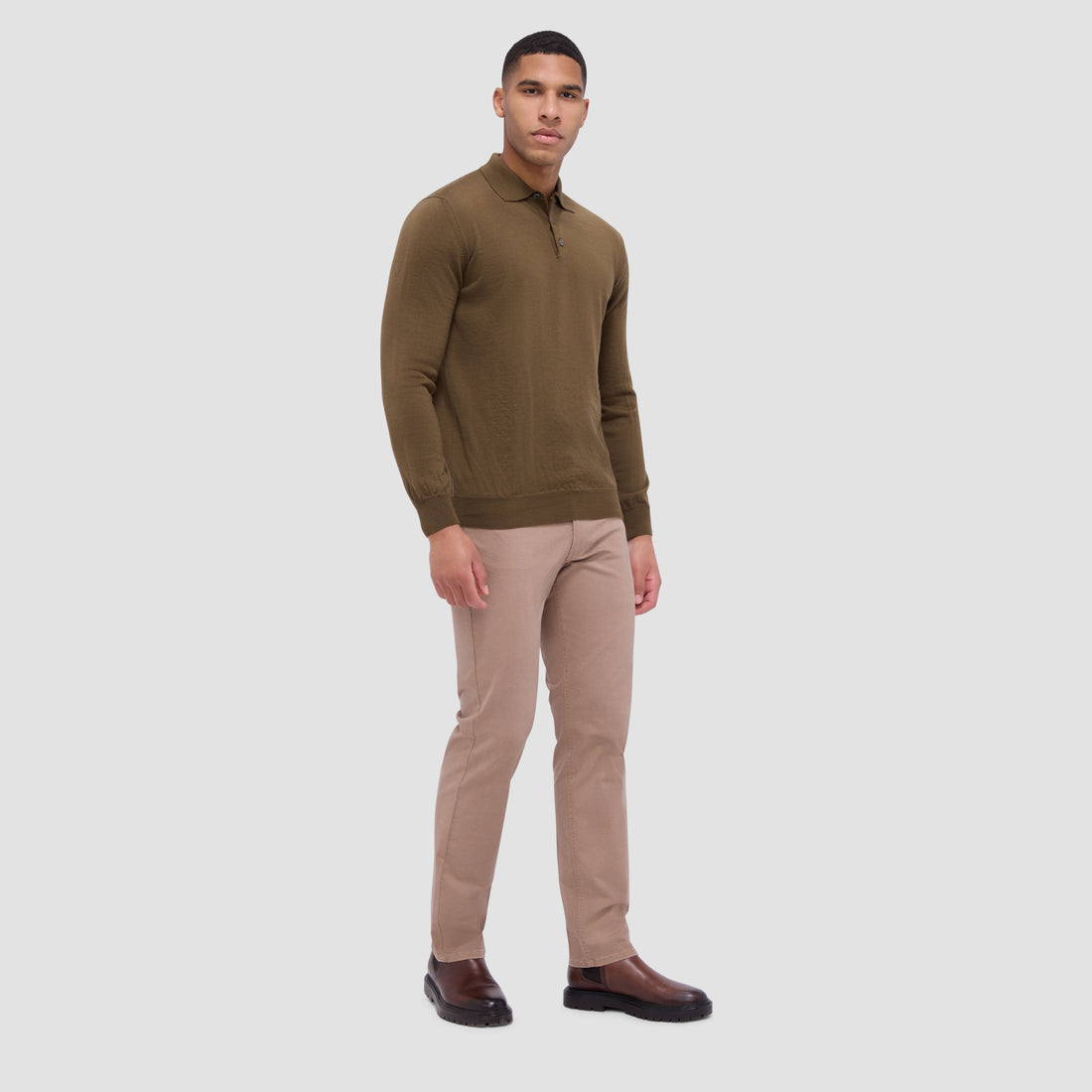 Massimo Super Merino Polo Sweater