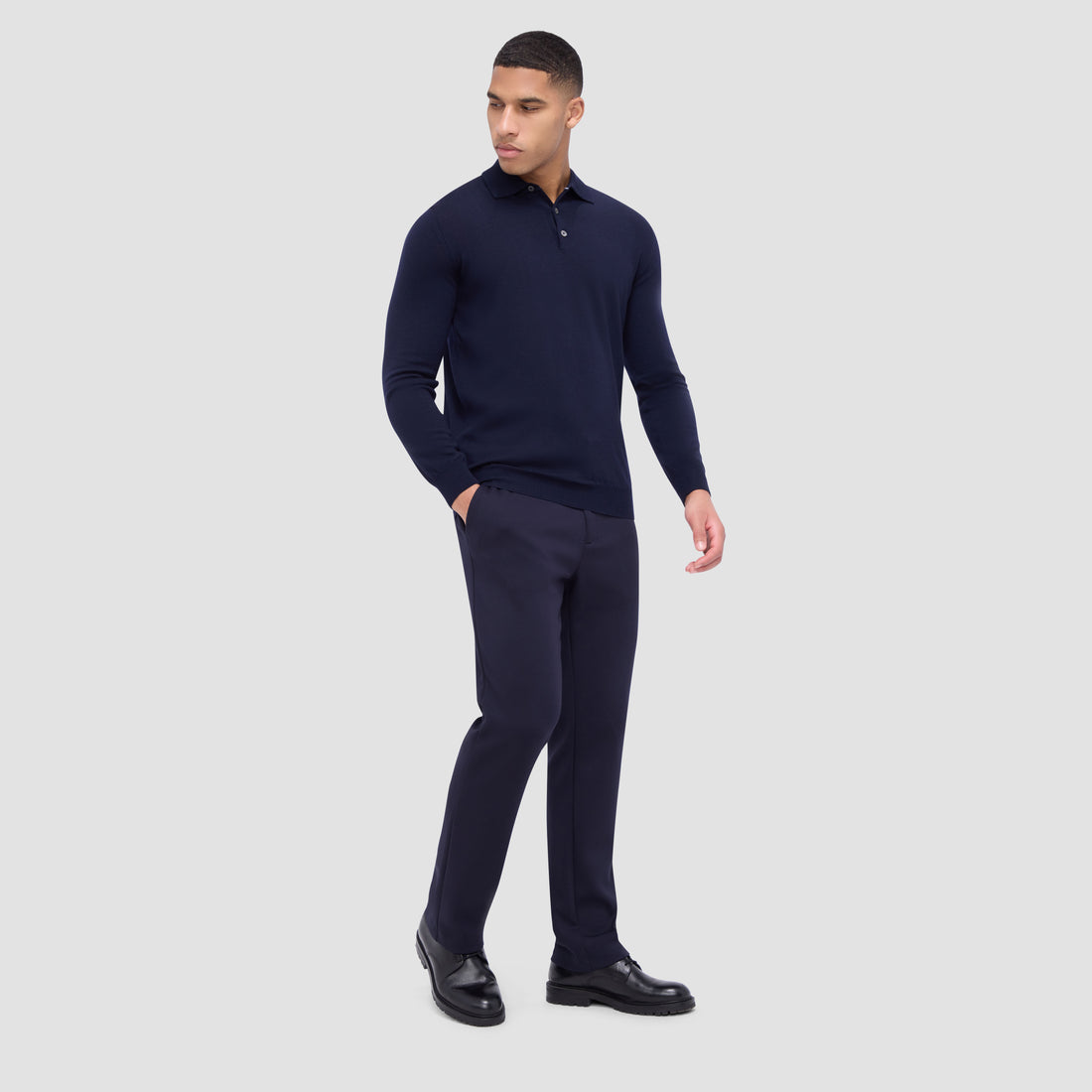 Massimo Super Merino Polo Sweater