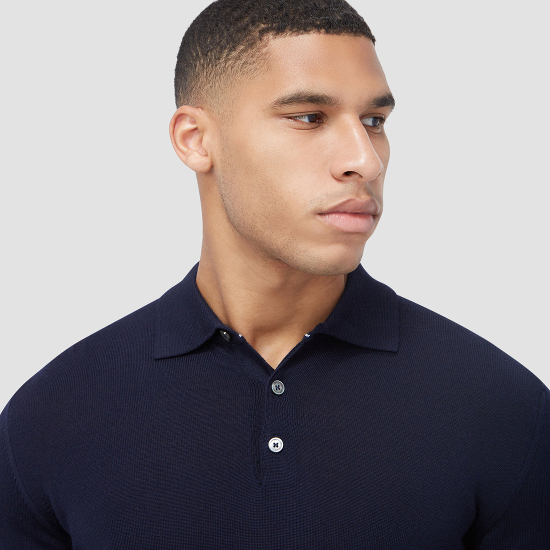 Massimo Super Merino Polo Sweater