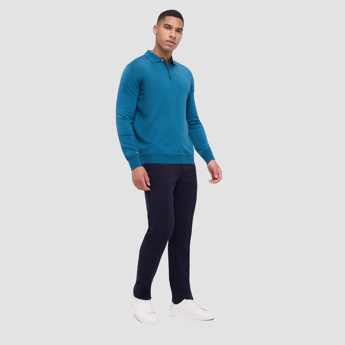 Massimo Super Merino Polo Sweater