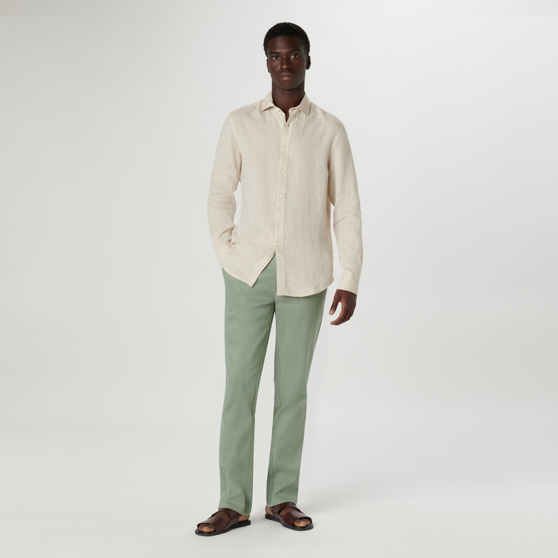 Axel Solid Linen Shirt