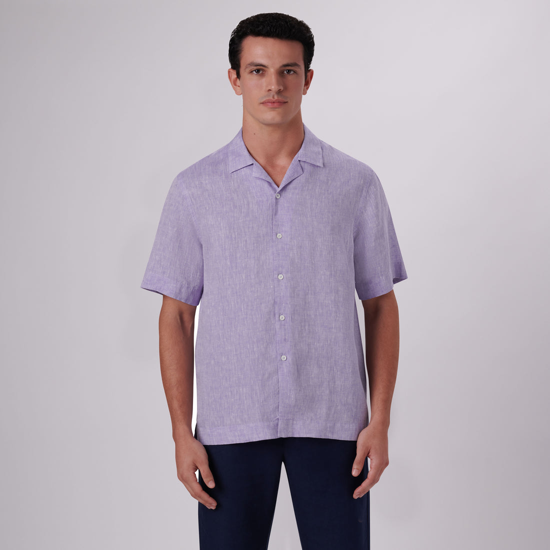 Jackson Solid Linen Camp Shirt