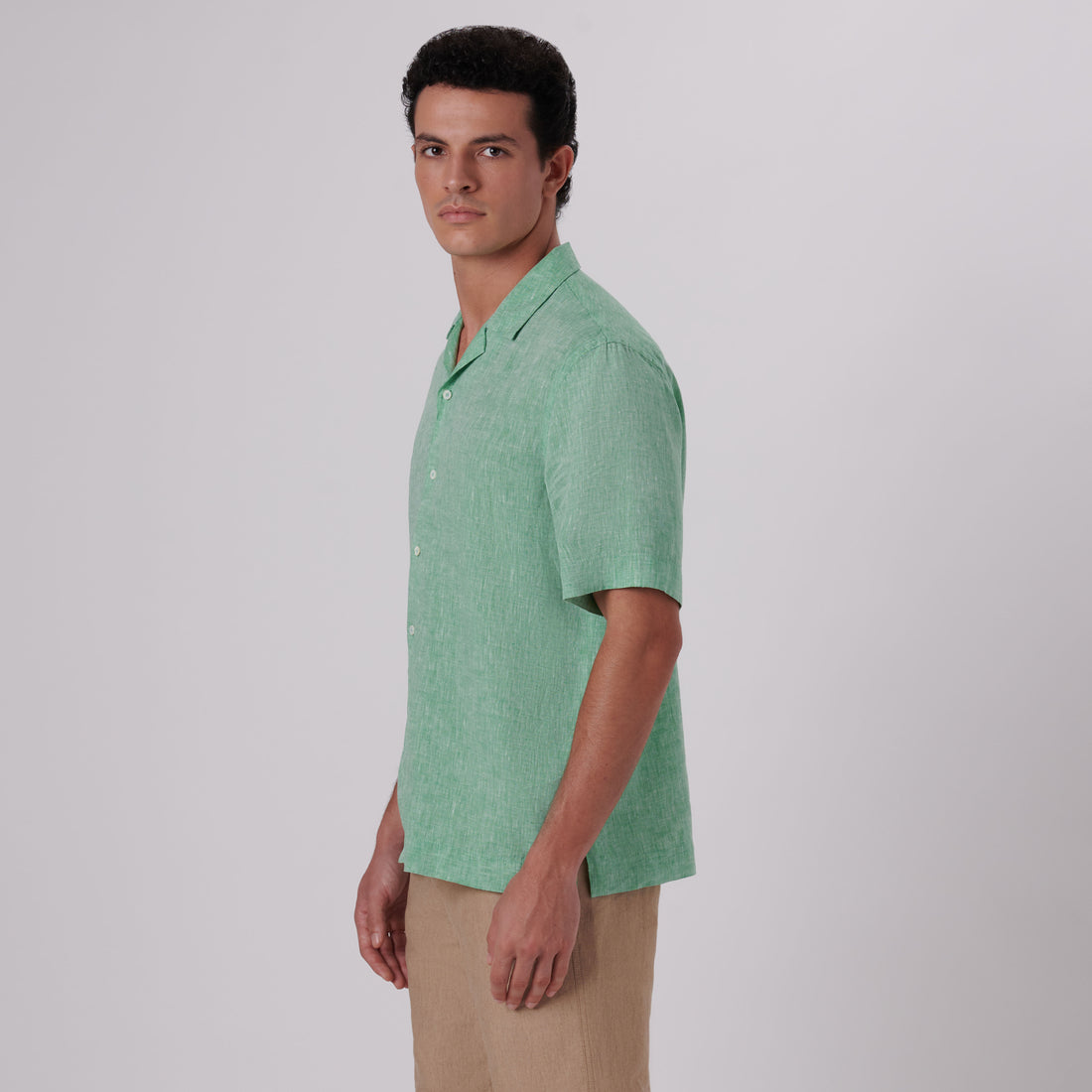 Jackson Solid Linen Camp Shirt