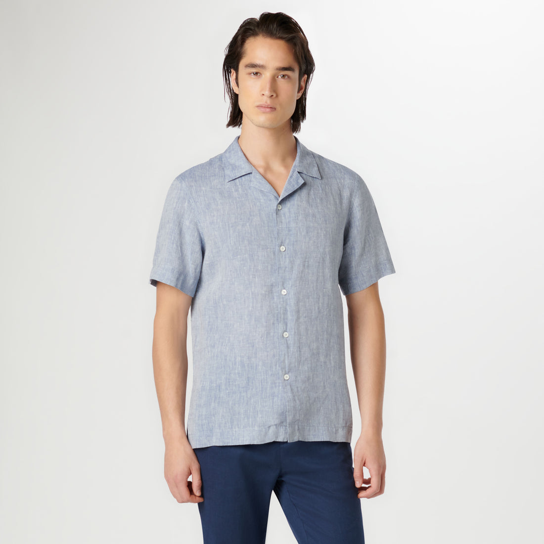 Jackson Solid Linen Camp Shirt