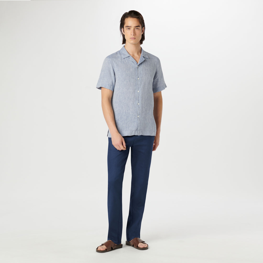 Jackson Solid Linen Camp Shirt