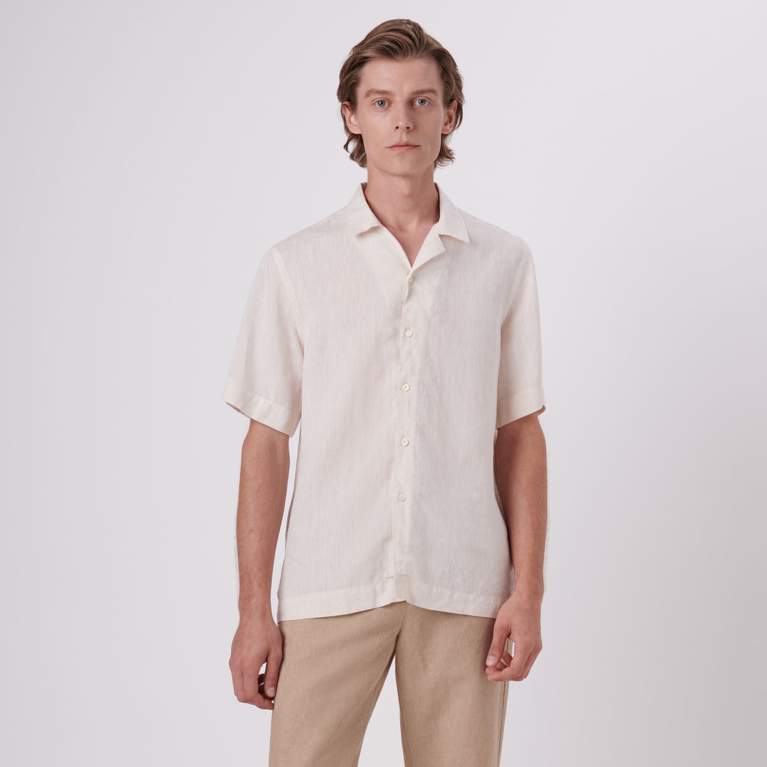 Jackson Solid Linen Camp Shirt