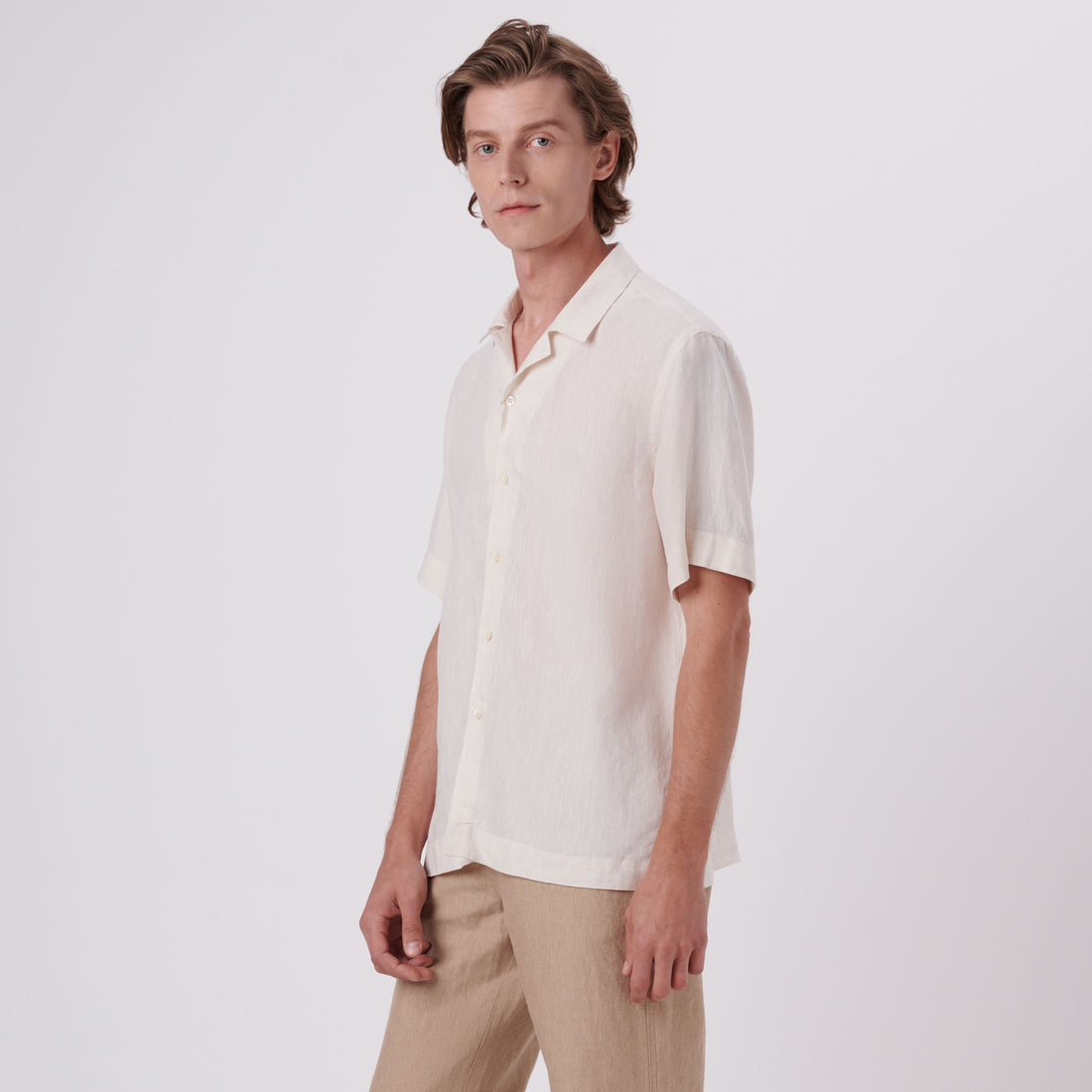 Jackson Solid Linen Camp Shirt