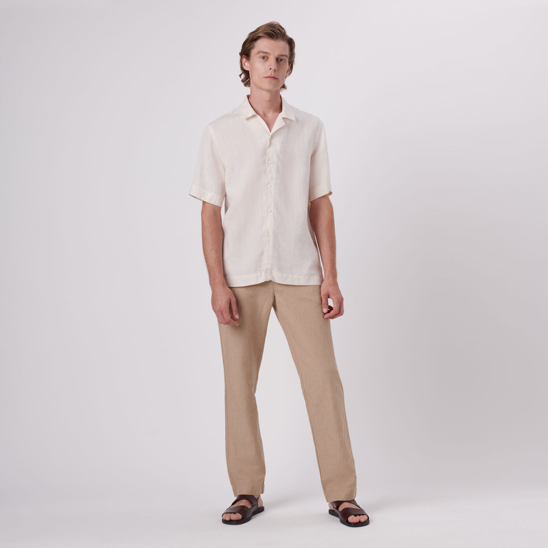 Jackson Solid Linen Camp Shirt