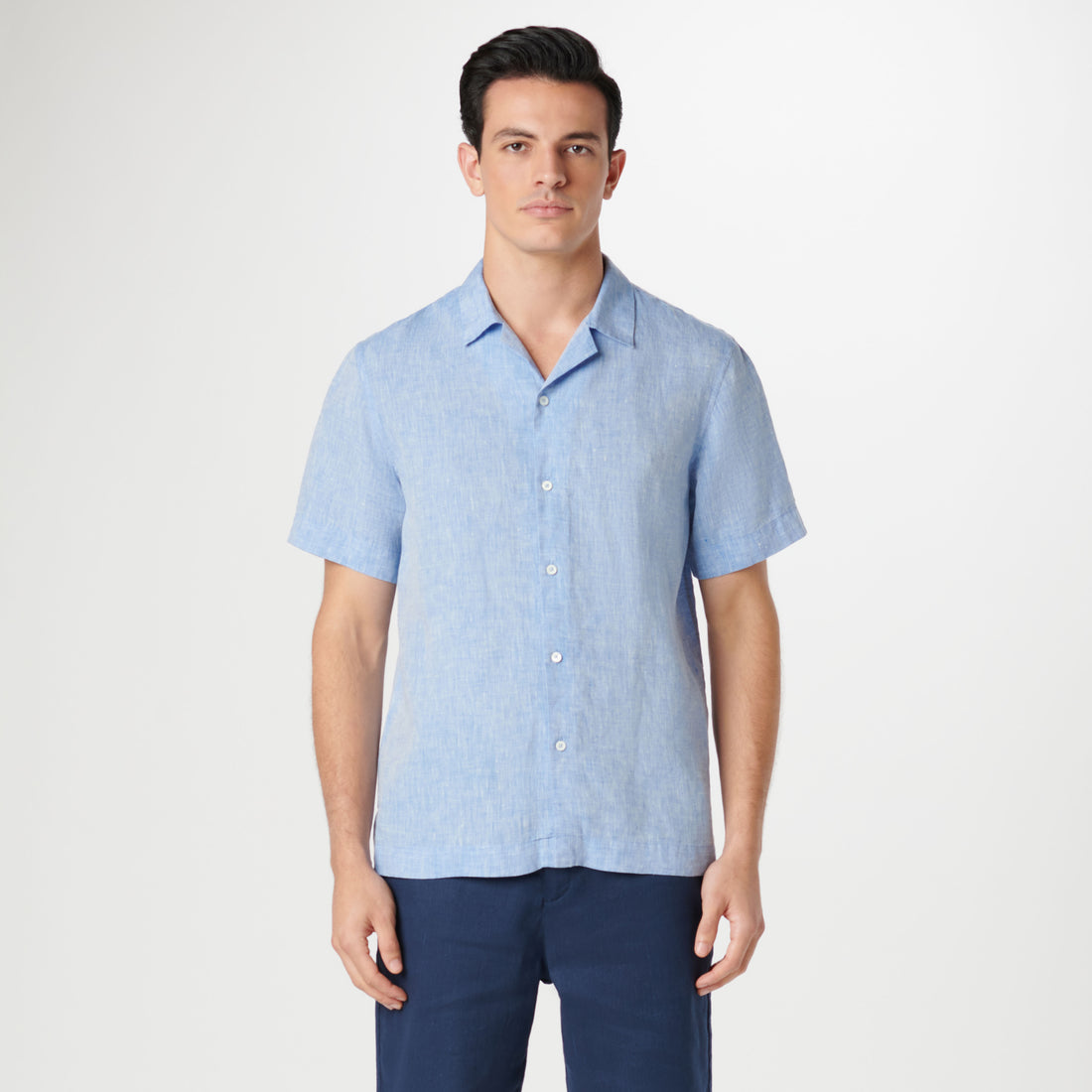 Jackson Solid Linen Camp Shirt