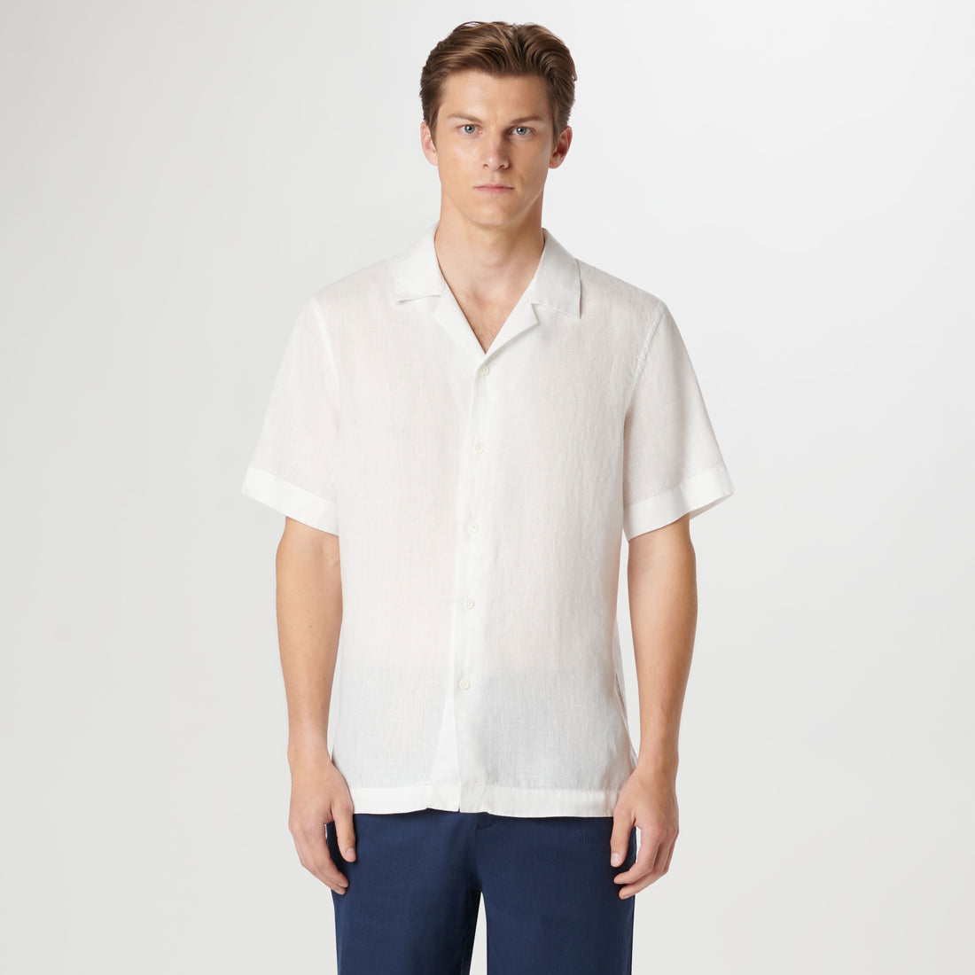 Jackson Solid Linen Camp Shirt