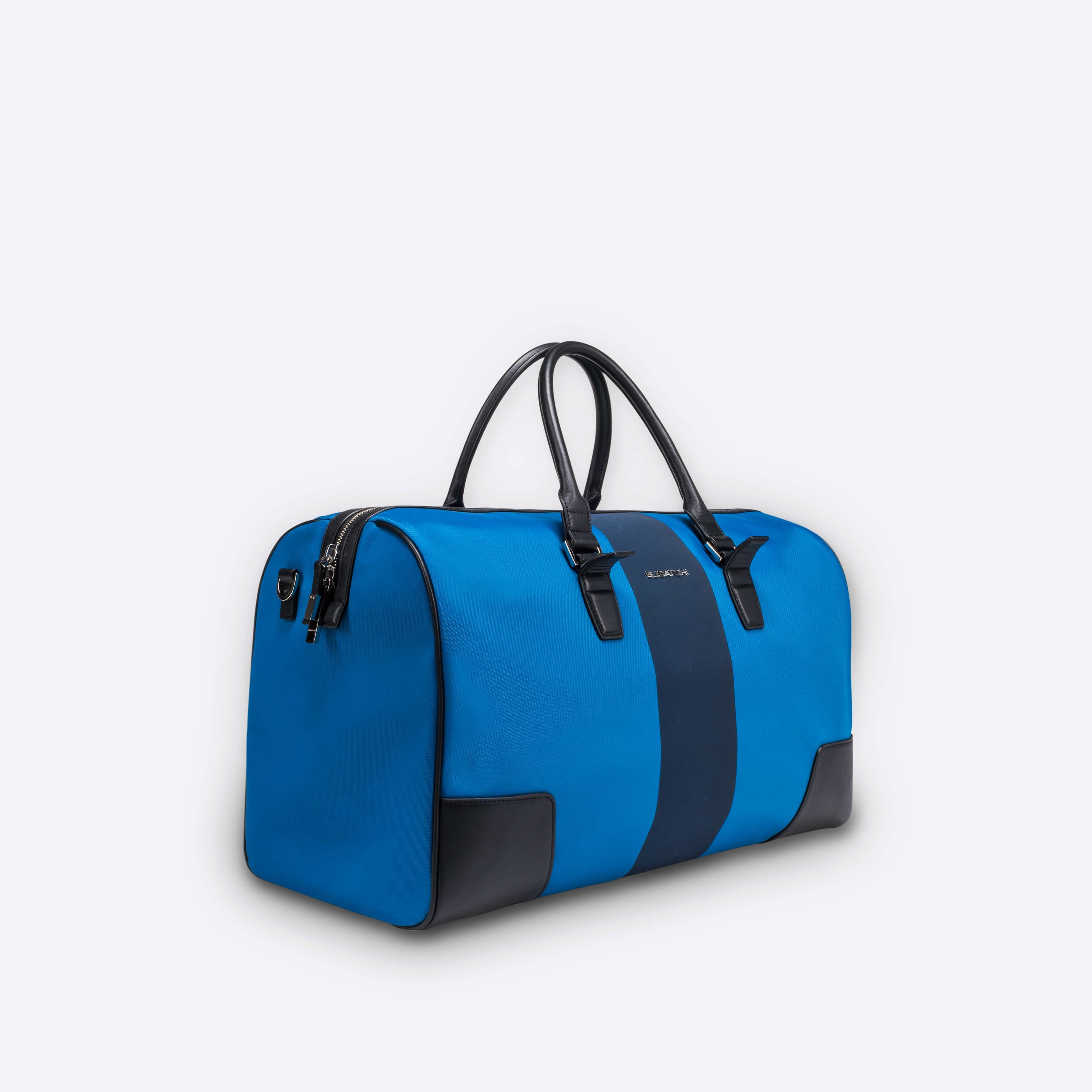 Vintage BOYT Runaways Travel Bag Blue Nylon Overnight Weekender Luggage  Duffle 