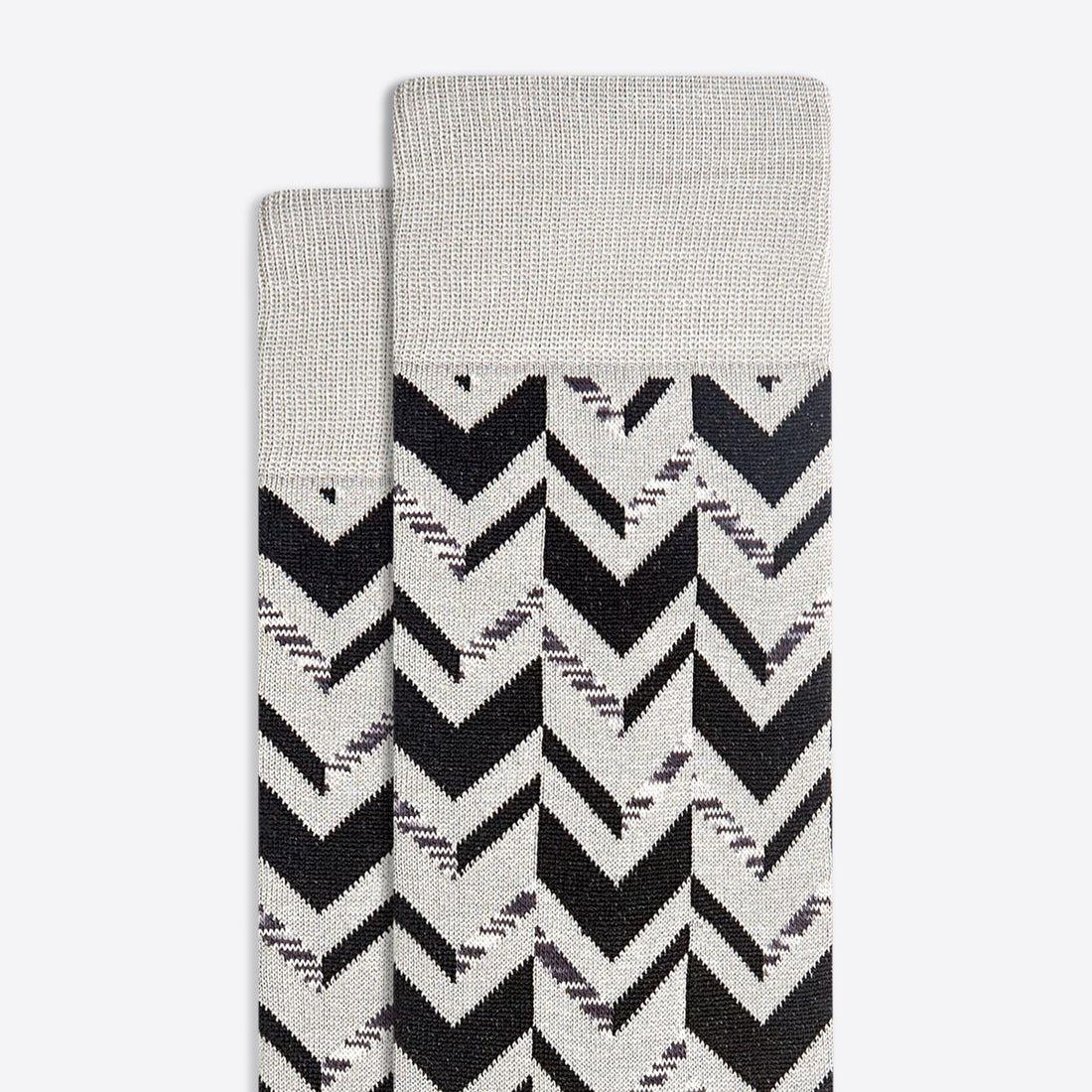 Chevron Stripe Mid-Calf Socks