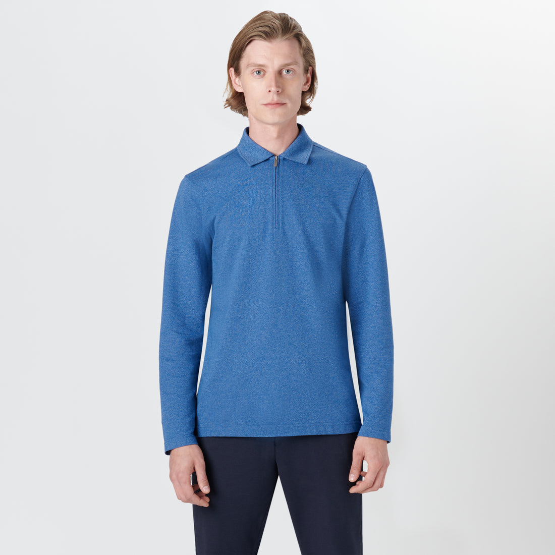 Long Sleeve Quarter Zip Polo