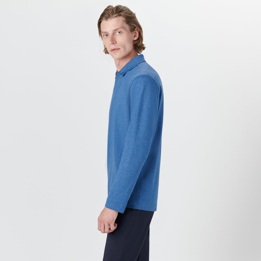 Long Sleeve Quarter Zip Polo