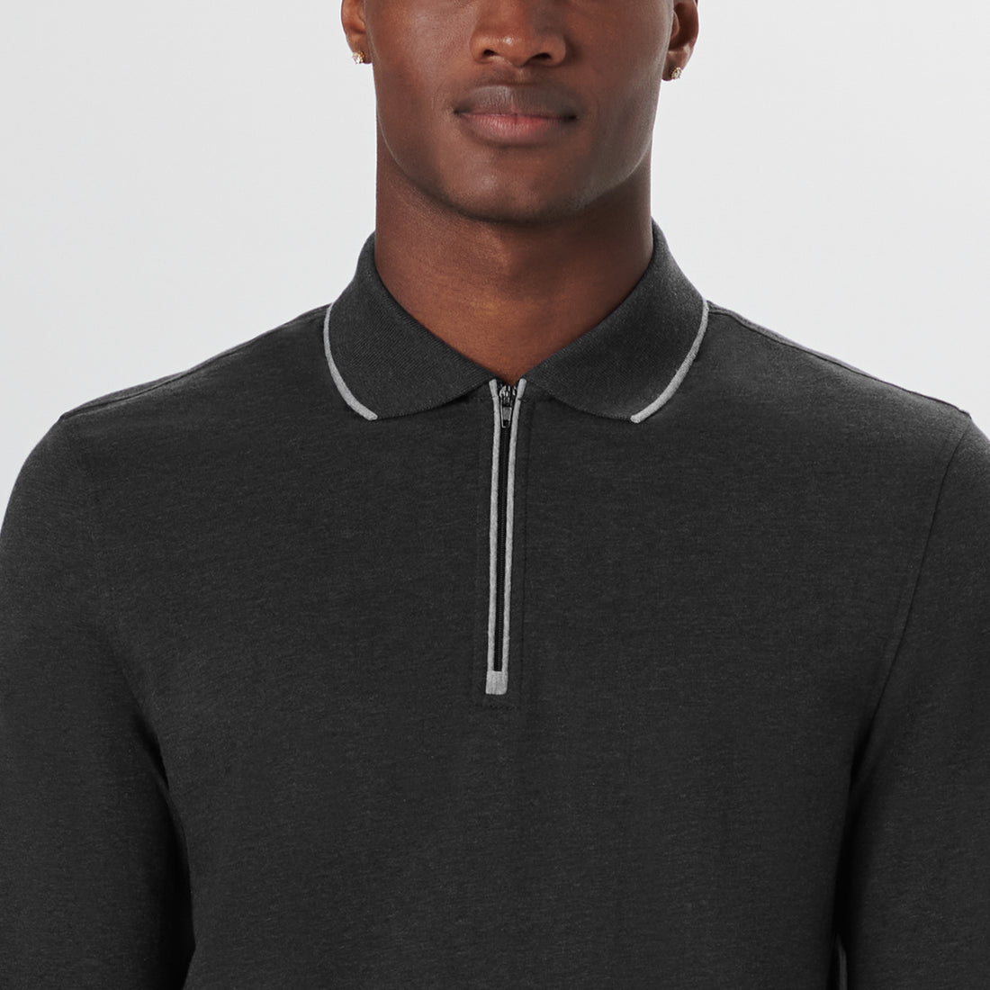 Long Sleeve Quarter Zip Polo