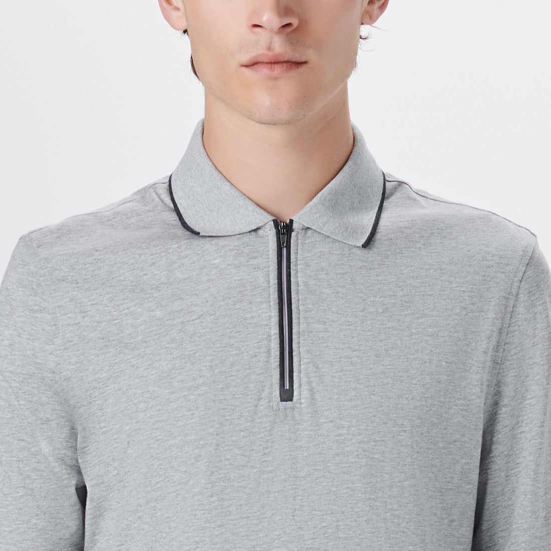 Long Sleeve Quarter Zip Polo