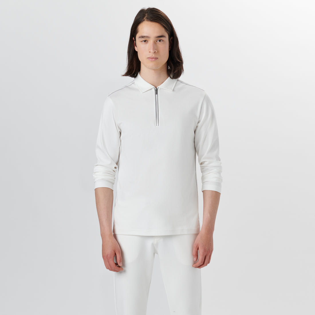 Long Sleeve Quarter Zip Polo