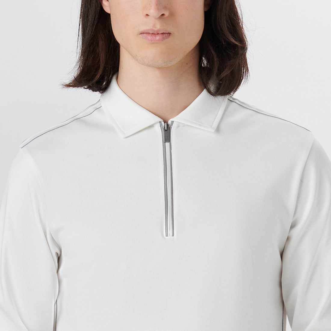 Long Sleeve Quarter Zip Polo