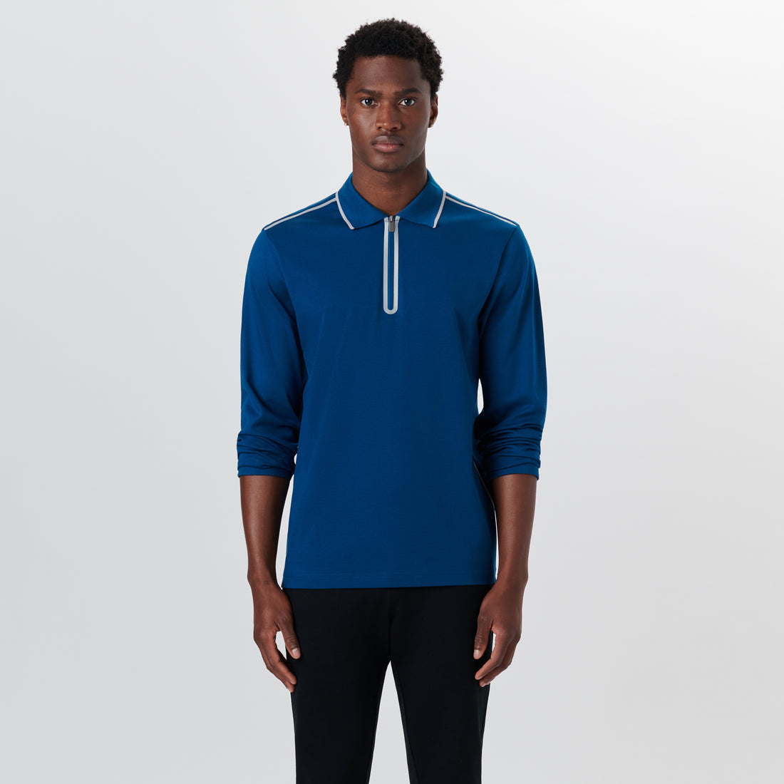 Long Sleeve Quarter Zip Polo