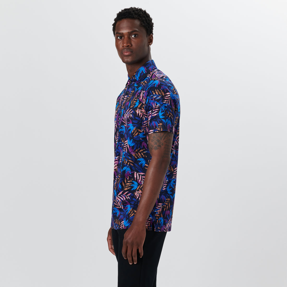 Hendrix Leaf Print Polo