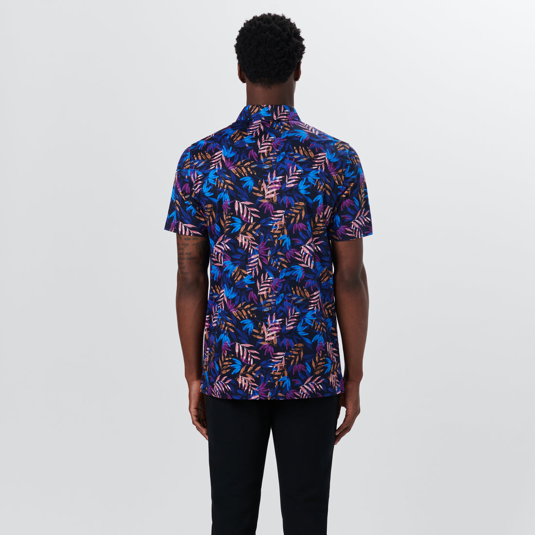 Hendrix Leaf Print Polo