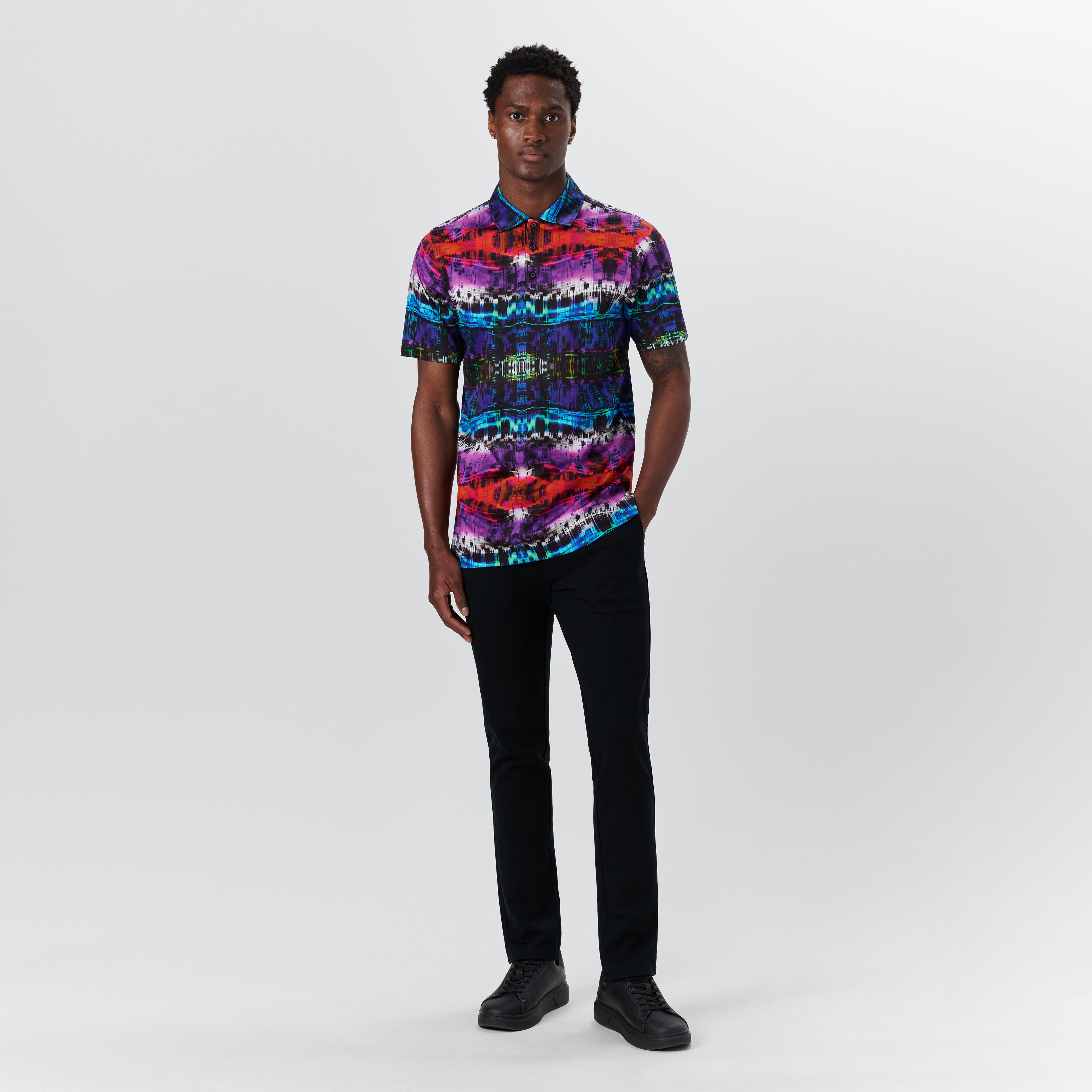 Hendrix Batik Print Polo BUGATCHI