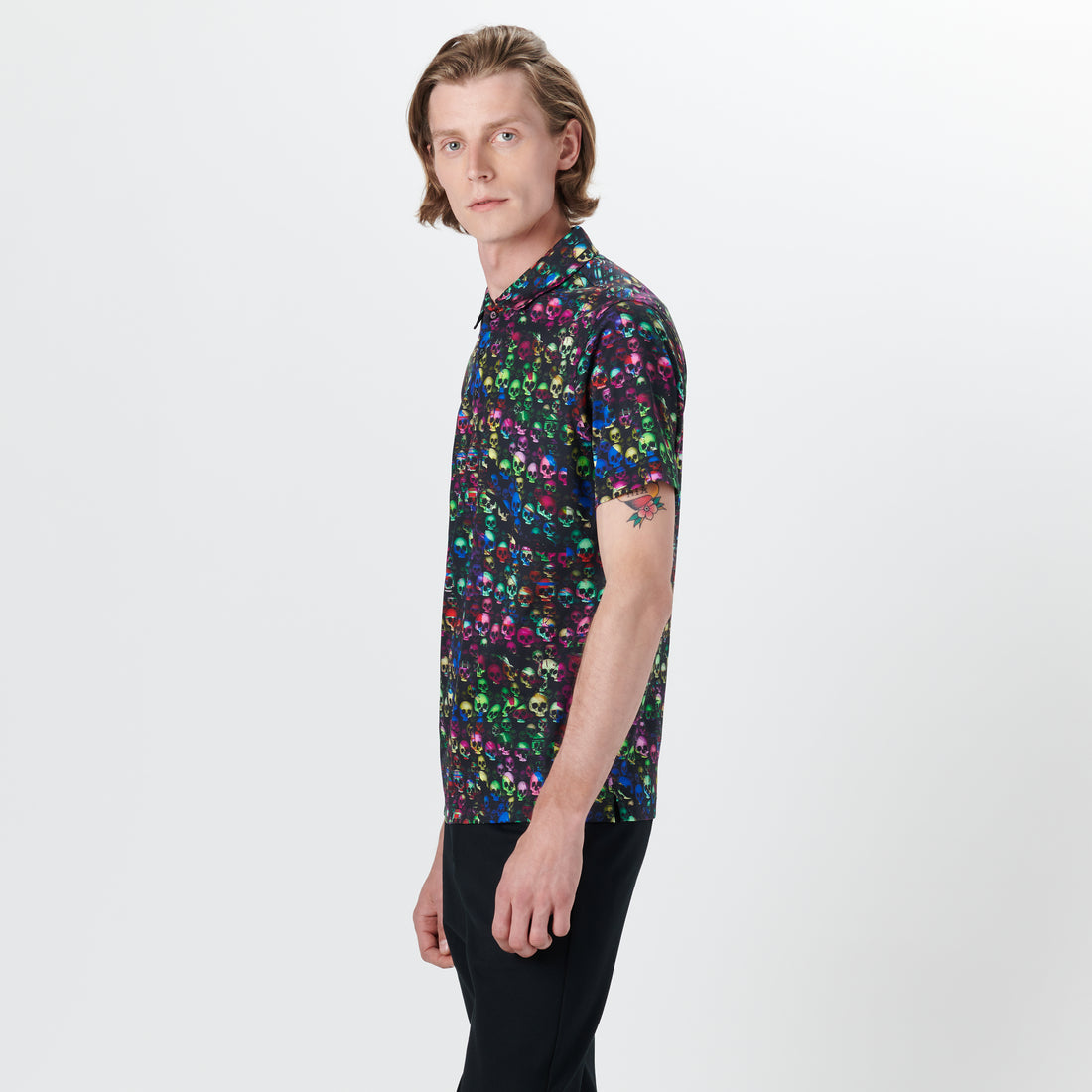 Hendrix Skulls Print Polo