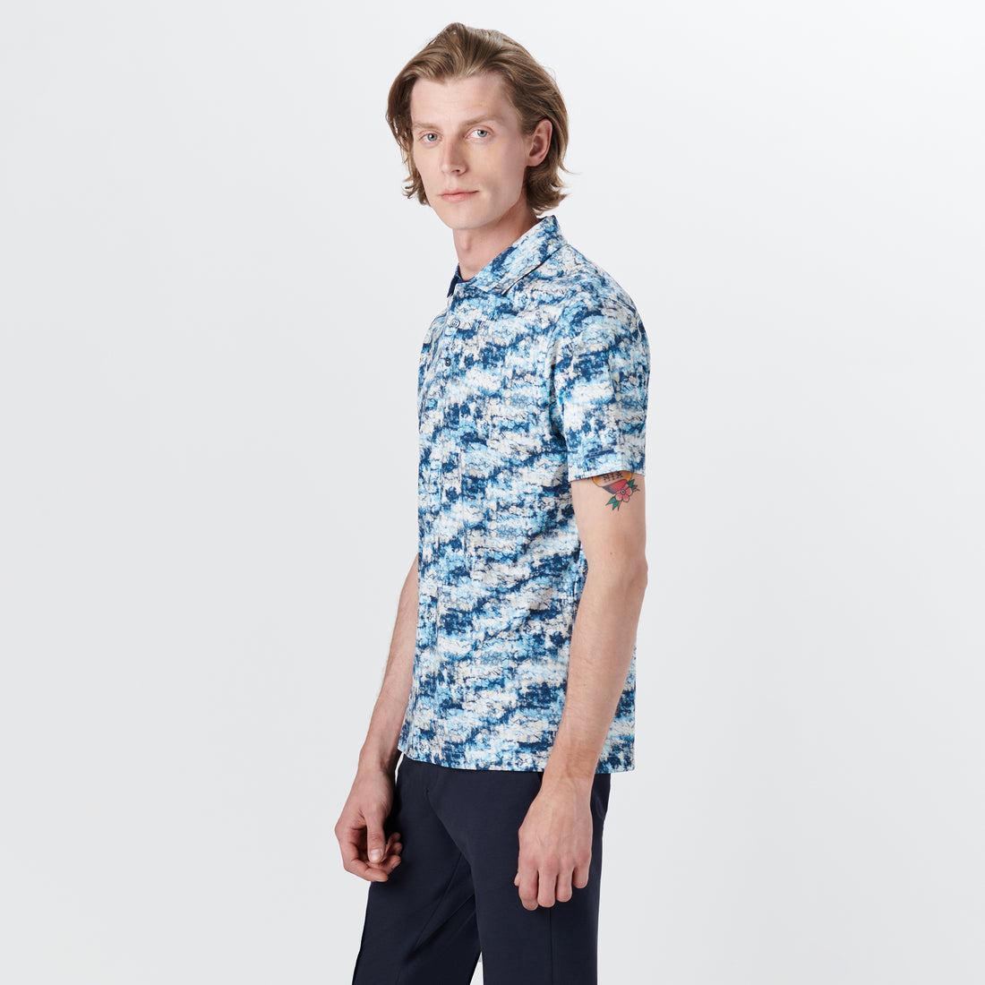 Hendrix Abstract Print Polo