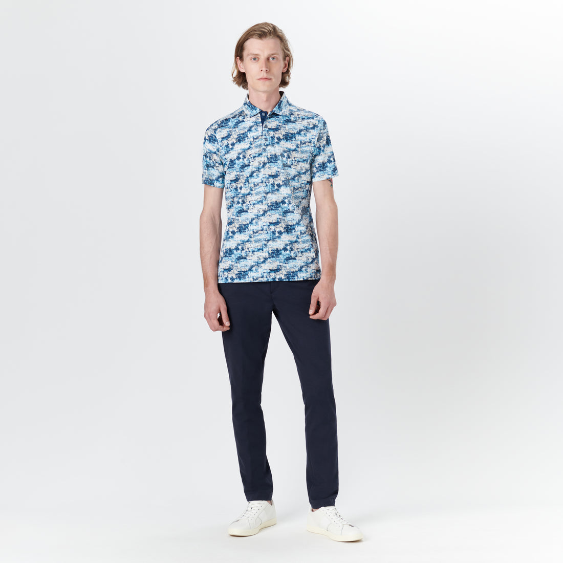 Hendrix Abstract Print Polo