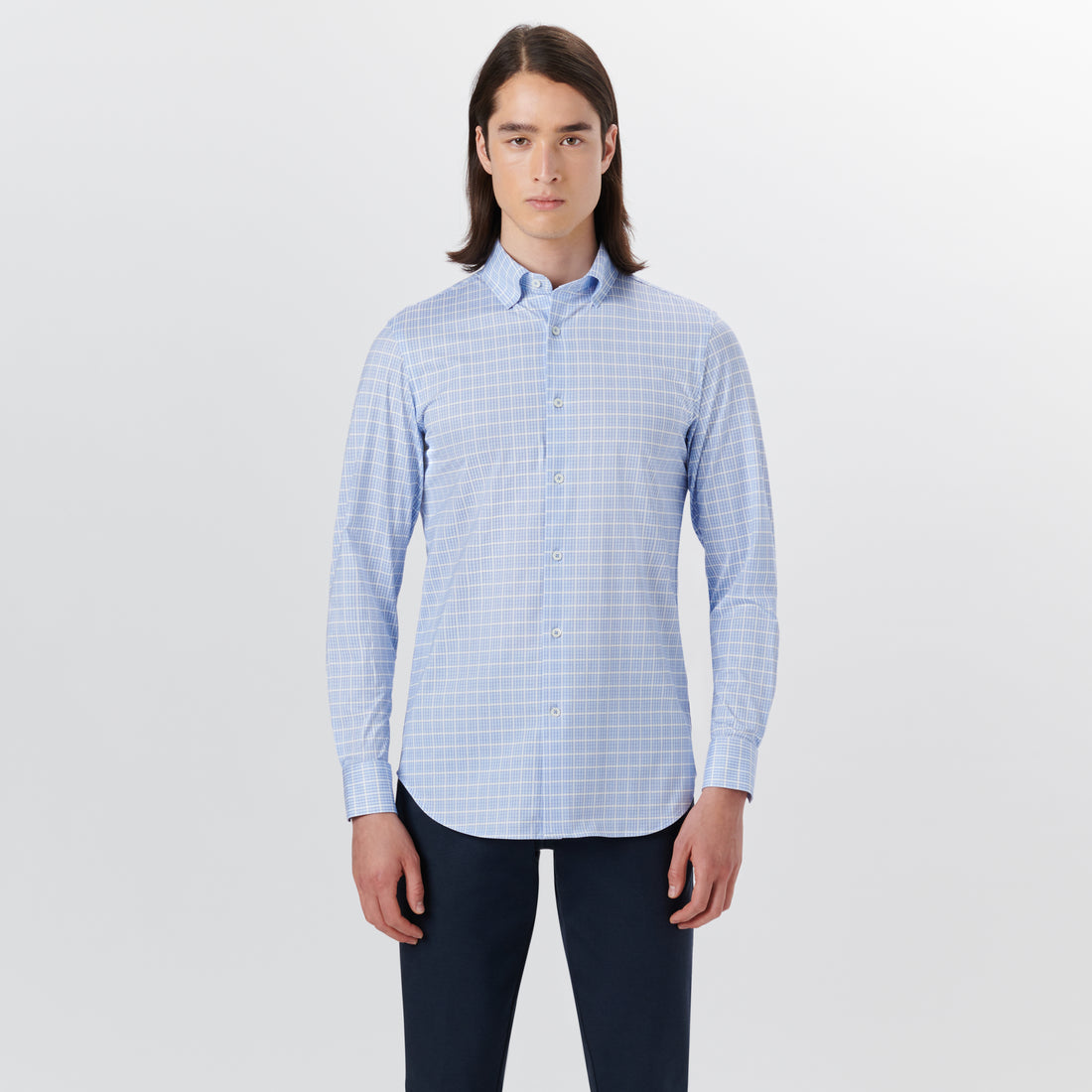 JAMES Grid Check OoohCotton Shirt