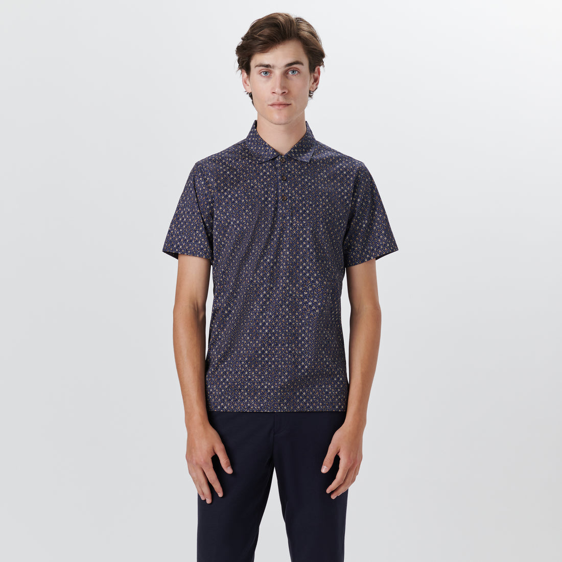 VICTOR Ring and Dot Print OoohCotton Polo