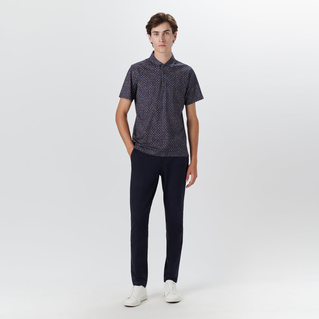 VICTOR Ring and Dot Print OoohCotton Polo