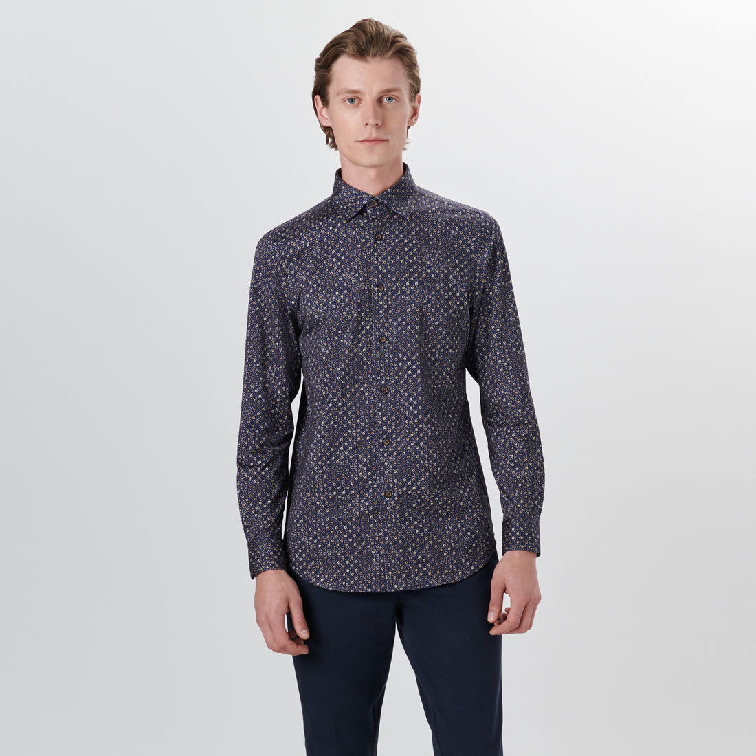 JAMES Ring and Dot Print OoohCotton Shirt