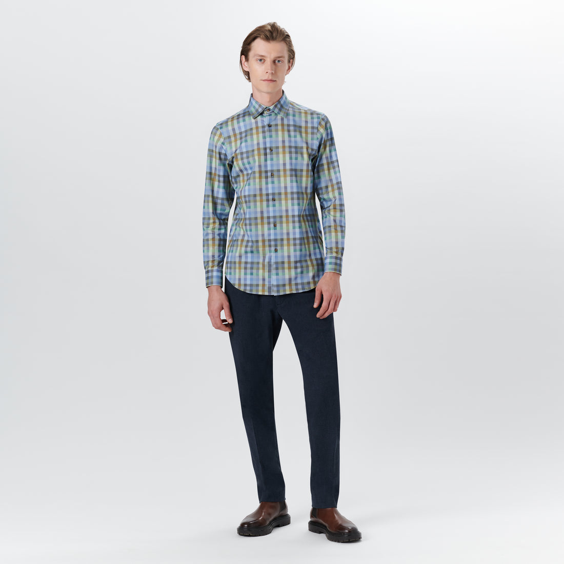 JAMES Small Check OoohCotton Shirt